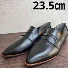 新品未使用　フラットシューズ　黒　23.5㎝　卒業式　入学式　パンツスタイル