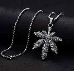 リーフネックレス　ロングネックレス リーフ 葉っぱ メンズ men's
