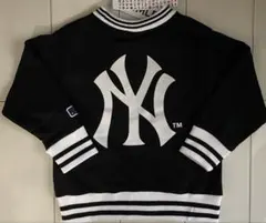 ラスト１点　新品　140cm MLB ヤンキース　トレーナー　ビックロゴ　黒
