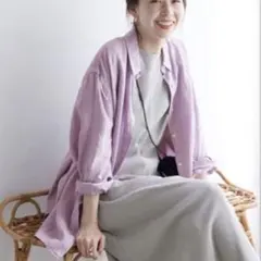 SLOBE IENA リネンフレンチフロントレギュラーシャツのサムネイル