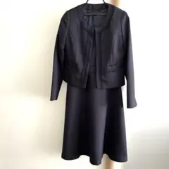 フォーマル　ワンピース　ジャケット　濃紺　7AR 卒業式　入学式　セレモニー