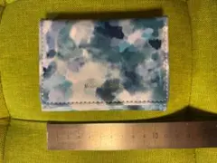 レディース/三つ折り財布/札入れ/カードケース/ブルー系