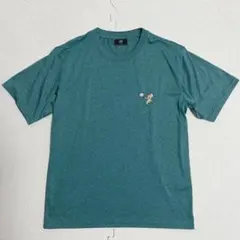 【トム＆ジェリー】緑 ジェリー刺繍 Tシャツ L