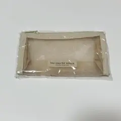 too cool for school メッシュ　ポーチ　ベージュ