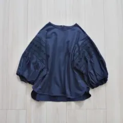 B&Y UNITED ARROWS カットワークバルーンスリーブカットソー