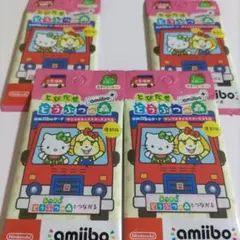❤️サンリオコラボ❤️amiiboカード❤️どうぶつの森❤️４パック未開封❤️