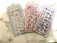 サンリオシナモン、マイメロ、クロミアクリルシール 3枚セット
