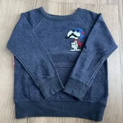 デニム&ダンガリー　スヌーピー　トレーナー　120cm ネイビー