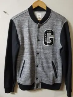 美。GAPコットン混スウェットスタジアムジャケット