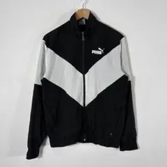 PUMA トラックジャケット ブラック ホワイト M