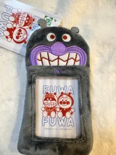 バイキンマン　ふわふわぬいぐるみカードケース