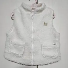 【cottoli】ボアベスト　ホワイト　80