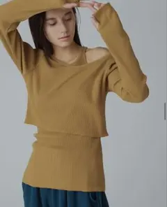 earthy レイヤードトップス