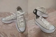 ☆彡韓国限定 CONVERSEランスター ハイクWHITEローカット USED☆