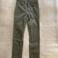 H&M (DIVIDED) オリーブグリーン スキニーパンツ