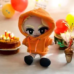 すのチル パーカー ぬい服 Snowman 洋服 推し活 向井康二 オレンジ