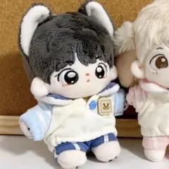 着せ替え ぬいぐるみ服10cm 2点セット　ブルー