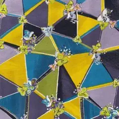 幾何学模様ジャージ生地