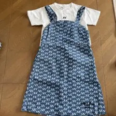 ANAP KIDS デニムジャンパースカート セットアップ 130のサムネイル