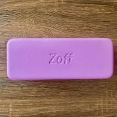 Zoff メガネケース（ピンク）＋眼鏡拭き