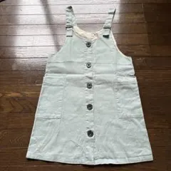 branshes ボタン付きオーバーオール 120cm ミントグリーン