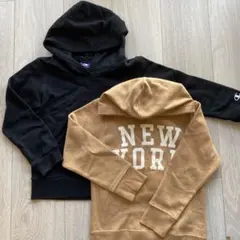 Champion 黒 フード付きパーカー 120サイズ