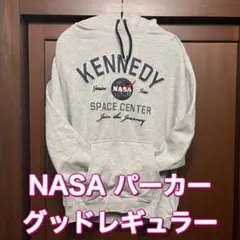90s L NASA パーカー フーディー スウェット USA製 宇宙センター