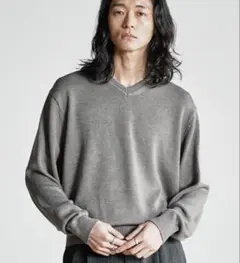 wym lidnm AZE H/S KNIT HENLEY Lサイズ　グレー WYM LIDNM セーター ニット AZE H/S KNIT HENLEY メンズ : ZOZOTOWN