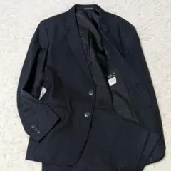 アニエスベーオム 90s スーツ セットアップ ストライプ ブラック フランス製