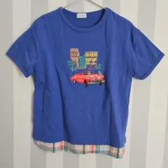 コンビミニ　車　刺繍　半袖Tシャツ　120cmのサムネイル