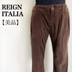 REIGN ITALIA◎起毛ツータックパンツ 秋冬 ブラウン 26