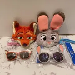 ニック ジュディ ズートピア ディズニー ショルダー バッグサングラス 制服