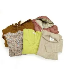 5点まとめ売り サイズ110-140 女の子 冬 ゆったり 8641