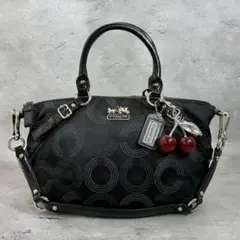 COACH Op Art Dot Sophia 2way Bag Y2K