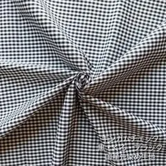 カットクロス【ギンガムチェック】黒　ブラック　先染め　生地　はぎれ　綿　コットン