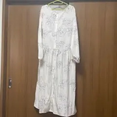 niko and... フラワープリント ロングワンピース L