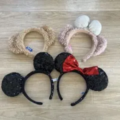 ディズニー　カチューシャ　ミッキー　ミニー　シェリーメイ　ダッフィー