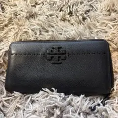 ✨️TORY BURCHトリーバーチ ラウンドファスナー マックグロー シボ革