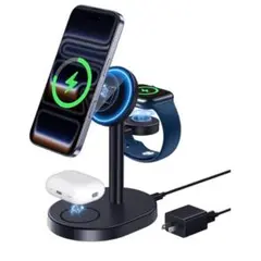 MagSafe充電器 3in1 ワイヤレス充電器 15W急速充電 3台同時充電