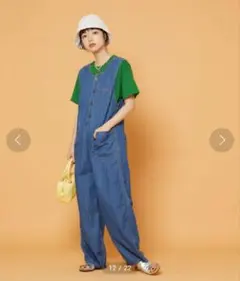 FREAK’S STORE×SOMETHING【S】別注ボタンフライサロペットのサムネイル