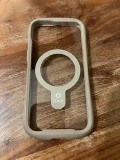 iPhone13 iFace MagSafe対応透明ケース ベージュ