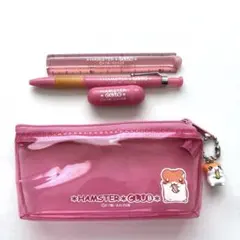 平成レトロ　ハムスター倶楽部　文房具セット　シャープ　消しゴム　定規　チャーム