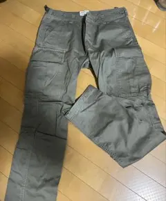 【サイズＬ】AVIREX カーゴパンツ グリーン オリーブのサムネイル