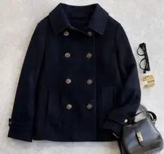 極美品☆トミーヒルフィガー TOMMY HILFIGER 上品ピーコート L