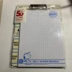 【レア商品】SNOOPY クリップボード メモ帳 バインダー付きメモ
