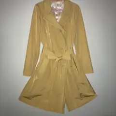 UNTITLED イエロー トレンチコート ダブルブレスト