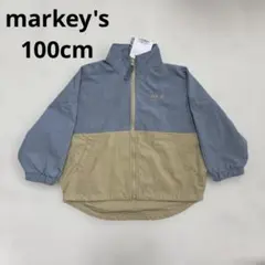 【新品タグ付】マーキーズ　ナイロンバイカラージャケット　100のサムネイル