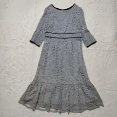 GIRL レース 七分袖 パーティードレス