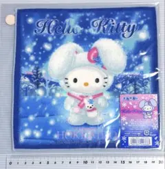 雪うさぎ　北海道　プチタオル　サンリオ　ハローキティ　ハンカチ　ミニタオル　雪