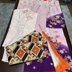 7歳七五三着物、帯、長襦袢セット